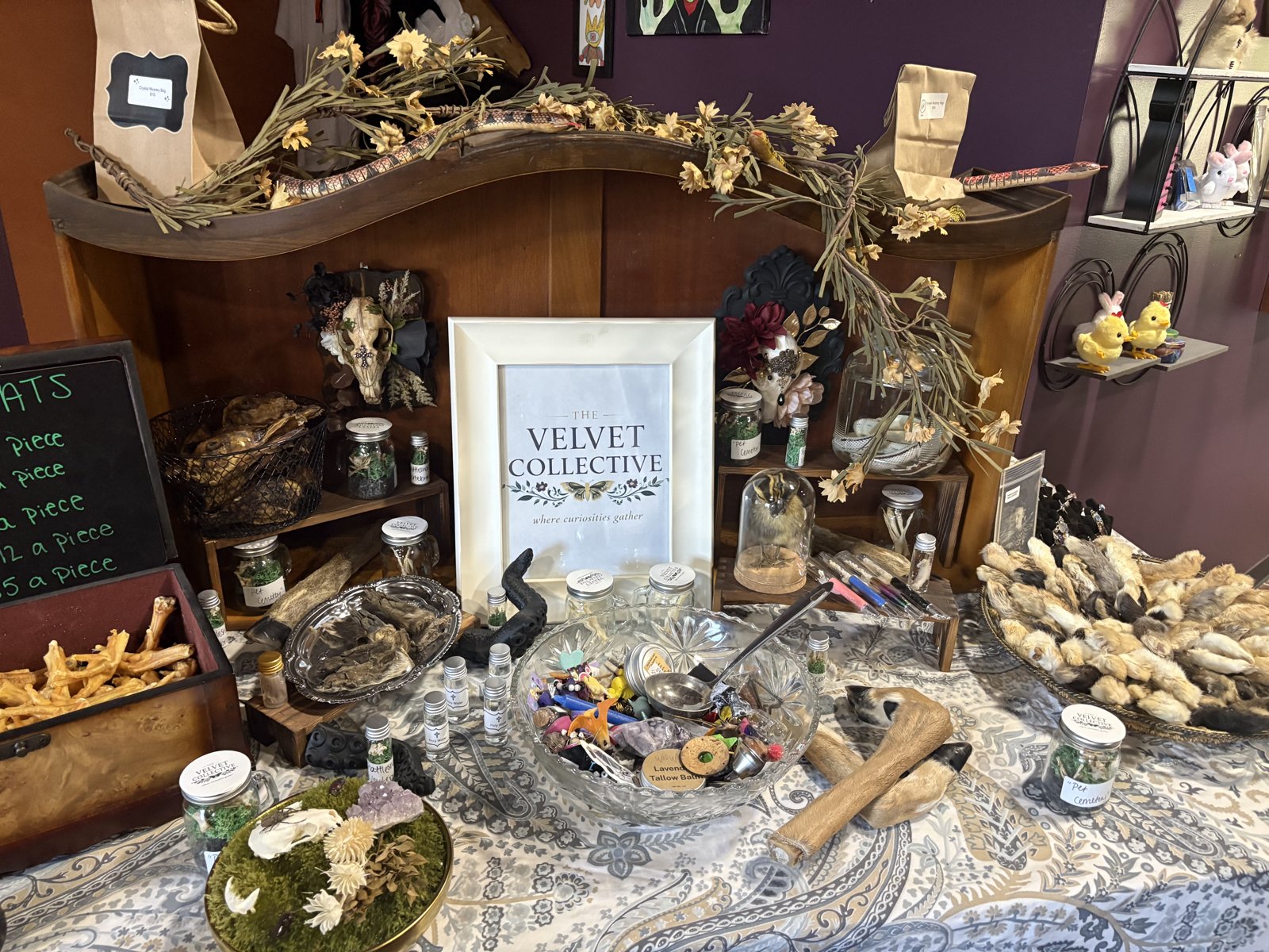 Inside The Velvet Collective storefront